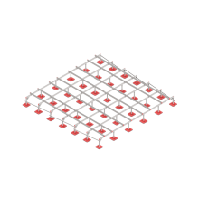 Опорная конструкция для установки оборудования TECHNORAPTOR FOOT 6000х6000 HD КМ-профиль (KM-TR-F-SSEI-6000-6000 HD)