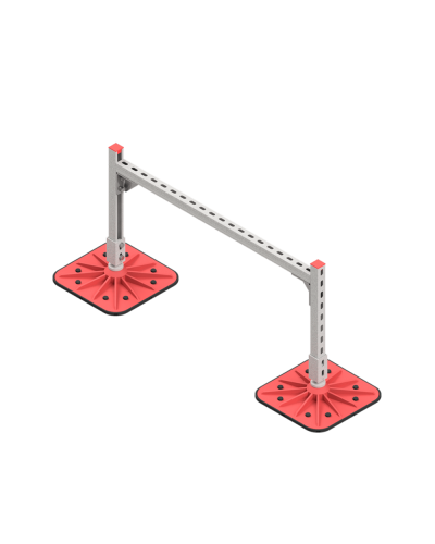 Опорная конструкция для горизонтальных прямоугольных воздуховодов и металлических лотков кабеленесущих систем TECHNORAPTOR FOOT 1000х500 HD КМ-профиль (KM-TR-F-SSHRAD-1000-500 HD) в Комсомольске-на-Амуре Системы видеонаблюдения Pintop.ru