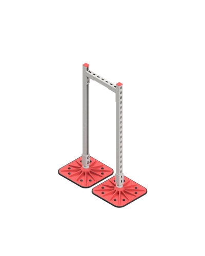 Опорная конструкция для горизонтальных прямоугольных воздуховодов и металлических лотков кабеленесущих систем TECHNORAPTOR FOOT 350х1000 HD КМ-профиль (KM-TR-F-SSHRAD-350-1000 HD) в Комсомольске-на-Амуре Системы видеонаблюдения Pintop.ru