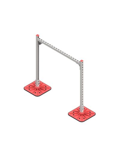 Опорная конструкция для горизонтальных прямоугольных воздуховодов и металлических лотков кабеленесущих систем TECHNORAPTOR FOOT 1000х1000 HD КМ-профиль (KM-TR-F-SSHRAD-1000-1000 HD) в Комсомольске-на-Амуре Системы видеонаблюдения Pintop.ru