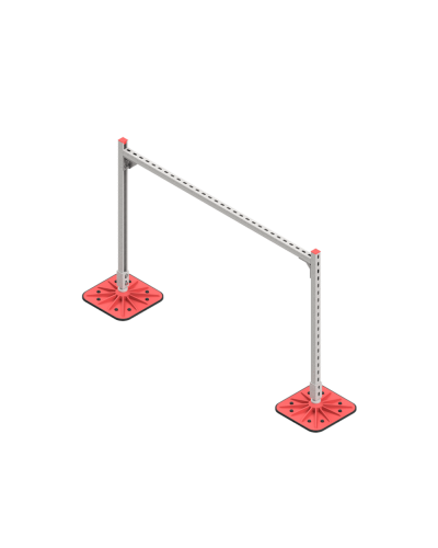 Опорная конструкция для горизонтальных прямоугольных воздуховодов и металлических лотков кабеленесущих систем TECHNORAPTOR FOOT 1500х1000 HD КМ-профиль (KM-TR-F-SSHRAD-1500-1000 HD) в Комсомольске-на-Амуре Системы видеонаблюдения Pintop.ru