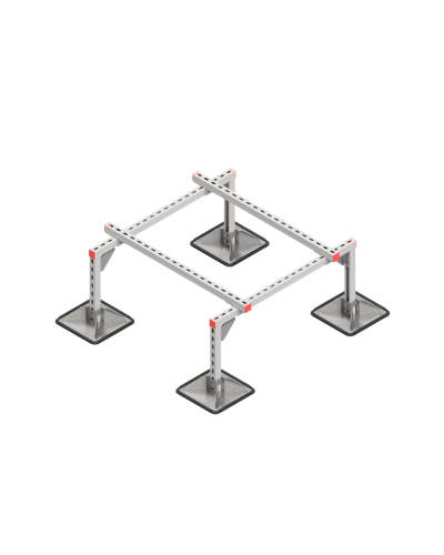 Опорная конструкция для установки оборудования TECHNORAPTOR STEELFOOT 1000х1000 КМ-профиль (KM-TR-STF-SSEI-1000-1000) в Комсомольске-на-Амуре Системы видеонаблюдения Pintop.ru