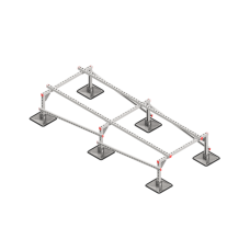 Опорная конструкция для установки оборудования TECHNORAPTOR STEELFOOT 1000х2500 HD КМ-профиль (KM-TR-STF-SSEI-1000-2500 HD)