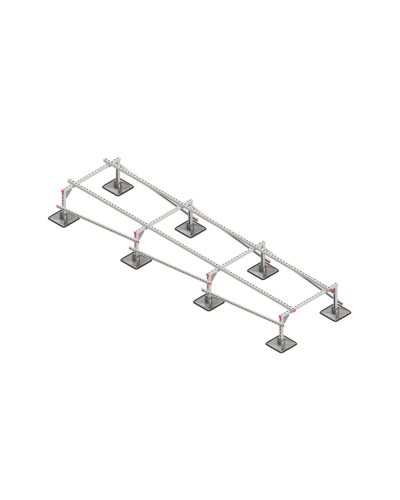 Опорная конструкция для установки оборудования TECHNORAPTOR STEELFOOT 1000х4000 HD КМ-профиль (KM-TR-STF-SSEI-1000-4000 HD) в Комсомольске-на-Амуре Системы видеонаблюдения Pintop.ru