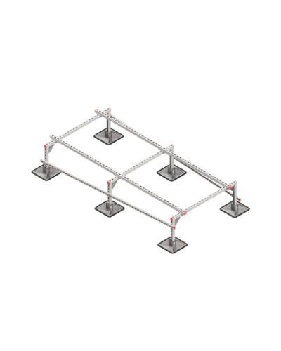 Опорная конструкция для установки оборудования TECHNORAPTOR STEELFOOT 1200х2500 КМ-профиль (KM-TR-STF-SSEI-1200-2500) в Комсомольске-на-Амуре Системы видеонаблюдения Pintop.ru