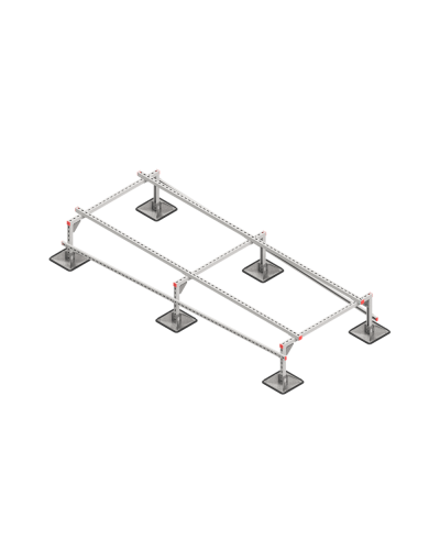 Опорная конструкция для установки оборудования TECHNORAPTOR STEELFOOT 1200х3000 тип 1 КМ-профиль (KM-TR-STF-SSEI-1200-3000-1) в Комсомольске-на-Амуре Системы видеонаблюдения Pintop.ru