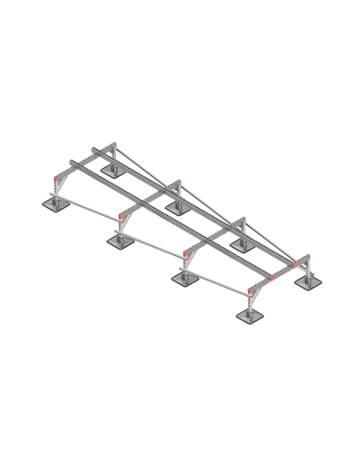 Опорная конструкция для установки оборудования TECHNORAPTOR STEELFOOT 1200х4000 тип 1 КМ-профиль (KM-TR-STF-SSEI-1200-4000-1) в Комсомольске-на-Амуре Системы видеонаблюдения Pintop.ru