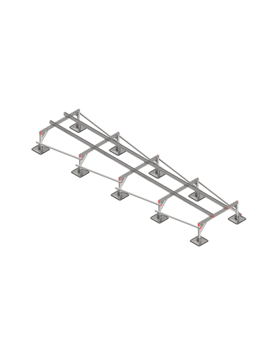 Опорная конструкция для установки оборудования TECHNORAPTOR STEELFOOT 1200х5000 тип 1 КМ-профиль (KM-TR-STF-SSEI-1200-5000-1) в Комсомольске-на-Амуре Системы видеонаблюдения Pintop.ru