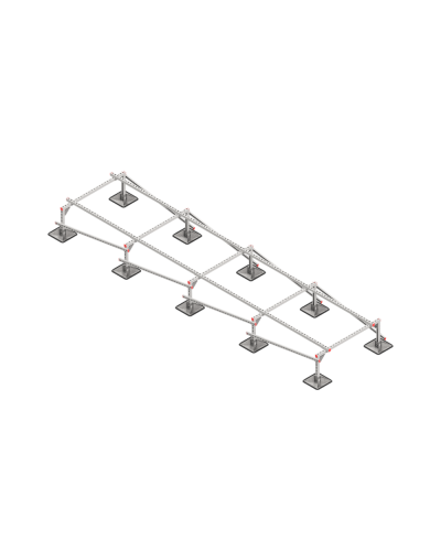 Опорная конструкция для установки оборудования TECHNORAPTOR STEELFOOT 1200х5000 тип 2 КМ-профиль (KM-TR-STF-SSEI-1200-5000-2) в Комсомольске-на-Амуре Системы видеонаблюдения Pintop.ru