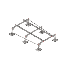 Опорная конструкция для установки оборудования TECHNORAPTOR STEELFOOT 1500х2500 HD КМ-профиль (KM-TR-STF-SSEI-1500-2500 HD)