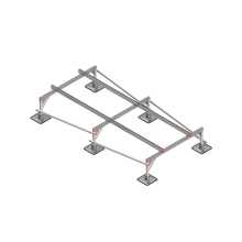 Опорная конструкция для установки оборудования TECHNORAPTOR STEELFOOT 1500х3000 тип 1 HD КМ-профиль (KM-TR-STF-SSEI-1500-3000-1 HD)