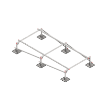 Опорная конструкция для установки оборудования TECHNORAPTOR STEELFOOT 1500х3000 тип 4 HD КМ-профиль (KM-TR-STF-SSEI-1500-3000-4 HD)