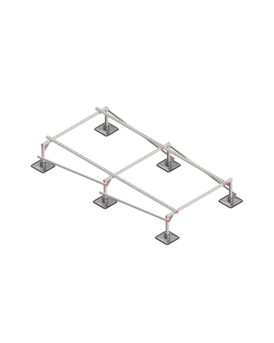Опорная конструкция для установки оборудования TECHNORAPTOR STEELFOOT 1500х3000 тип 4 HD КМ-профиль (KM-TR-STF-SSEI-1500-3000-4 HD) в Комсомольске-на-Амуре Системы видеонаблюдения Pintop.ru