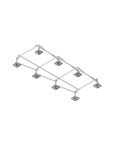 Опорная конструкция для установки оборудования TECHNORAPTOR STEELFOOT 1500х4000 тип 1 КМ-профиль (KM-TR-STF-SSEI-1500-4000-1) в Комсомольске-на-Амуре Системы видеонаблюдения Pintop.ru
