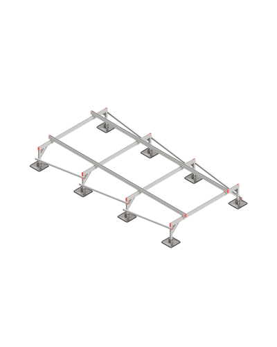 Опорная конструкция для установки оборудования TECHNORAPTOR STEELFOOT 2000х4000 HD КМ-профиль (KM-TR-STF-SSEI-2000-4000 HD) в Комсомольске-на-Амуре Системы видеонаблюдения Pintop.ru
