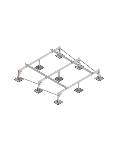 Опорная конструкция для установки оборудования TECHNORAPTOR STEELFOOT 2500х2500 КМ-профиль (KM-TR-STF-SSEI-2500-2500) в Комсомольске-на-Амуре Системы видеонаблюдения Pintop.ru