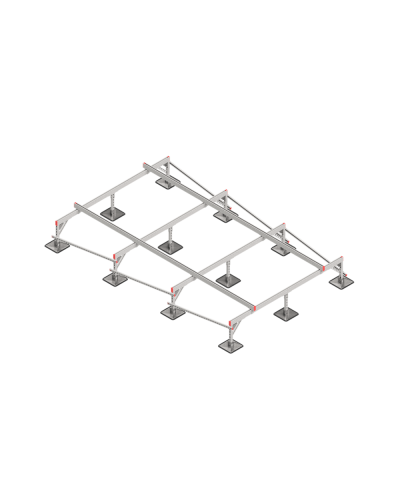 Опорная конструкция для установки оборудования TECHNORAPTOR STEELFOOT 2500х4000 КМ-профиль (KM-TR-STF-SSEI-2500-4000) в Комсомольске-на-Амуре Системы видеонаблюдения Pintop.ru