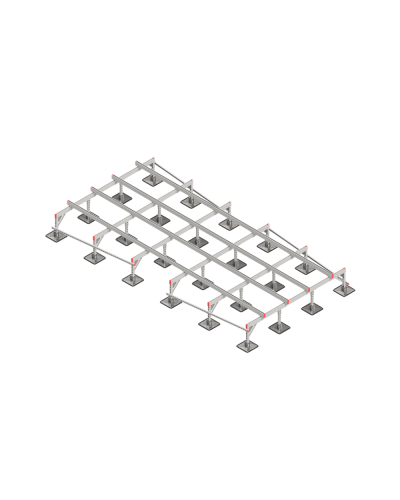 Опорная конструкция для установки оборудования TECHNORAPTOR STEELFOOT 2500х5000 HD КМ-профиль (KM-TR-STF-SSEI-2500-5000 HD) в Комсомольске-на-Амуре Системы видеонаблюдения Pintop.ru