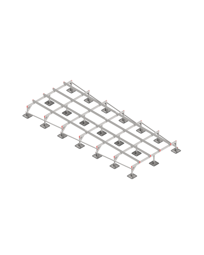 Опорная конструкция для установки оборудования TECHNORAPTOR STEELFOOT 2500х6000 КМ-профиль (KM-TR-STF-SSEI-2500-6000) в Комсомольске-на-Амуре Системы видеонаблюдения Pintop.ru