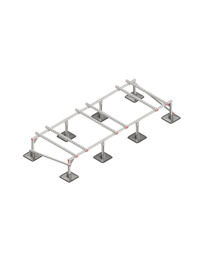 Опорная конструкция для установки оборудования TECHNORAPTOR STEELFOOT 3000х1200 тип 1 КМ-профиль (KM-TR-STF-SSEI-3000-1200-1) в Комсомольске-на-Амуре Системы видеонаблюдения Pintop.ru