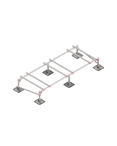 Опорная конструкция для установки оборудования TECHNORAPTOR STEELFOOT 3000х1200 тип 2 HD КМ-профиль (KM-TR-STF-SSEI-3000-1200-2 HD) в Комсомольске-на-Амуре Системы видеонаблюдения Pintop.ru