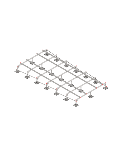 Опорная конструкция для установки оборудования TECHNORAPTOR STEELFOOT 3000х6000 тип 1 КМ-профиль (KM-TR-STF-SSEI-3000-6000-1) в Комсомольске-на-Амуре Системы видеонаблюдения Pintop.ru