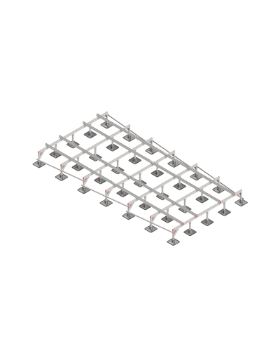 Опорная конструкция для установки оборудования TECHNORAPTOR STEELFOOT 3000х6000 тип 2 HD КМ-профиль (KM-TR-STF-SSEI-3000-6000-2 HD) в Комсомольске-на-Амуре Системы видеонаблюдения Pintop.ru