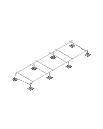 Опорная конструкция для установки оборудования TECHNORAPTOR STEELFOOT 5000х1500 КМ-профиль (KM-TR-STF-SSEI-5000-1500) в Комсомольске-на-Амуре Системы видеонаблюдения Pintop.ru
