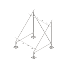 Опорная конструкция для установки солнечной панели/коллектора TECHNORAPTOR STEELFOOT HD КМ-профиль (KM-TR-STF-SSfSPI-C HD)