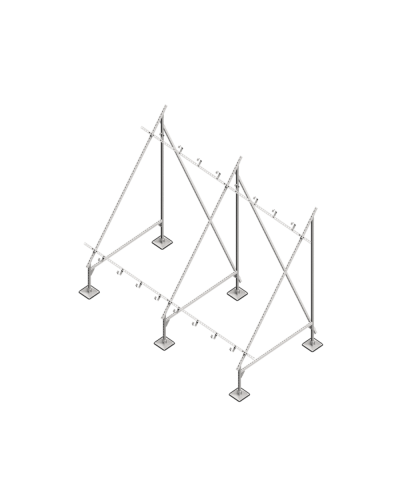Опорная конструкция для установки нескольких солнечных панелей/коллекторов TECHNORAPTOR STEELFOOT HD КМ-профиль (KM-TR-STF-SSfMMPI-C HD) в Комсомольске-на-Амуре Системы видеонаблюдения Pintop.ru