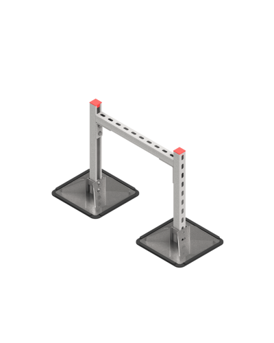 Опорная конструкция для горизонтальных прямоугольных воздуховодов и металлических лотков кабеленесущих систем TECHNORAPTOR STEELFOOT 500х500 HD КМ-профиль (KM-TR-STF-SSHRAD-500-500 HD) в Комсомольске-на-Амуре Системы видеонаблюдения Pintop.ru