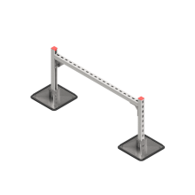 Опорная конструкция для горизонтальных прямоугольных воздуховодов и металлических лотков кабеленесущих систем TECHNORAPTOR STEELFOOT 1000х500 HD КМ-профиль (KM-TR-STF-SSHRAD-1000-500 HD)