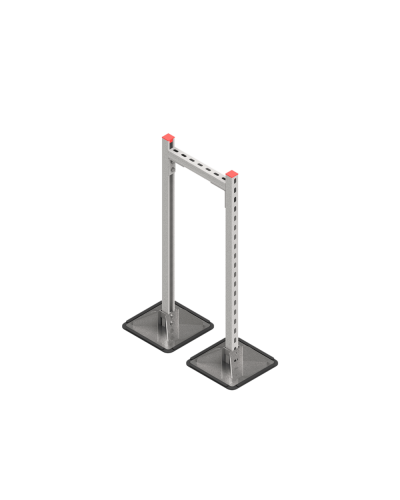 Опорная конструкция для горизонтальных прямоугольных воздуховодов и металлических лотков кабеленесущих систем TECHNORAPTOR STEELFOOT 350х1000 HD КМ-профиль (KM-TR-STF-SSHRAD-350-1000 HD) в Комсомольске-на-Амуре Системы видеонаблюдения Pintop.ru