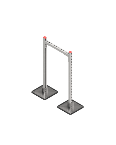 Опорная конструкция для горизонтальных прямоугольных воздуховодов и металлических лотков кабеленесущих систем TECHNORAPTOR STEELFOOT 500х1000 HD КМ-профиль (KM-TR-STF-SSHRAD-500-1000 HD) в Комсомольске-на-Амуре Системы видеонаблюдения Pintop.ru