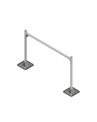 Опорная конструкция для горизонтальных прямоугольных воздуховодов и металлических лотков кабеленесущих систем TECHNORAPTOR STEELFOOT 1500х1000 КМ-профиль (KM-TR-STF-SSHRAD-1500-1000) в Комсомольске-на-Амуре Системы видеонаблюдения Pintop.ru