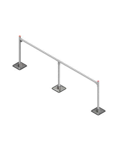 Опорная конструкция для горизонтальных прямоугольных воздуховодов и металлических лотков кабеленесущих систем TECHNORAPTOR STEELFOOT 3000х1000 HD КМ-профиль (KM-TR-STF-SSHRAD-3000-1000 HD) в Комсомольске-на-Амуре Системы видеонаблюдения Pintop.ru
