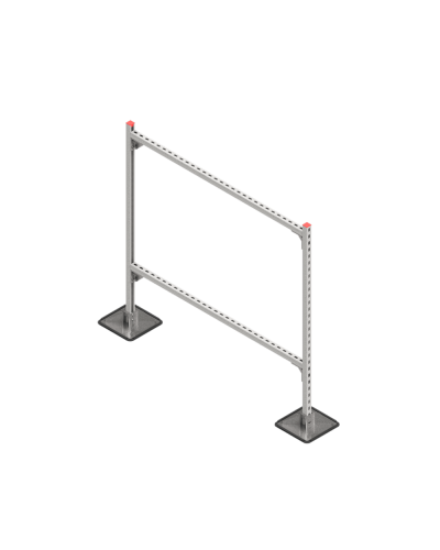 Опорная конструкция для горизонтальных прямоугольных воздуховодов и металлических лотков кабеленесущих систем TECHNORAPTOR STEELFOOT 1500х1500 HD КМ-профиль (KM-TR-STF-SSHRAD-1500-1500 HD) в Комсомольске-на-Амуре Системы видеонаблюдения Pintop.ru