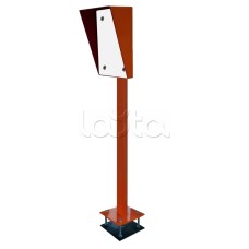 Стойка для считывателя Аякс 300х400 мм, черная, Базовая, прямая