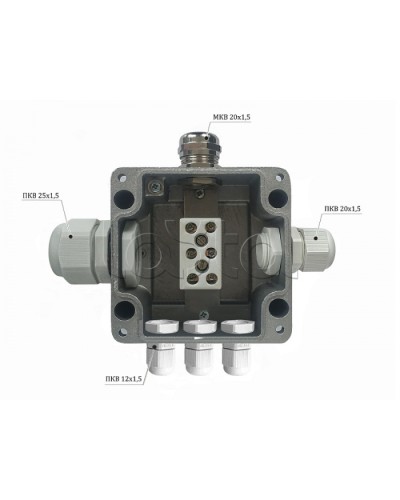 Металлическая коробка соединительная Магнито-контакт МКС 2ВК «МОРОЗ» с датчиком вскрытия корпуса (тампером), IP66/IP68 в Комсомольске-на-Амуре Распределительные коробки Pintop.ru