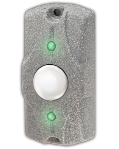 Олевс ЦИКЛОП Кнопка выхода серая кожа в Комсомольске-на-Амуре Электромагнитные замки Pintop.ru