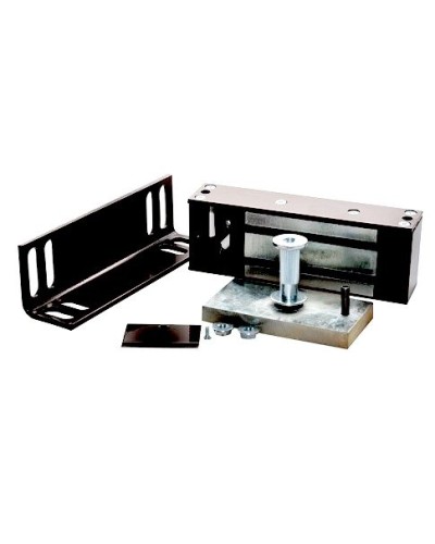 Замок электромагнитный Олевс М2-500 с уголком черный в Комсомольске-на-Амуре Электромагнитные замки Pintop.ru