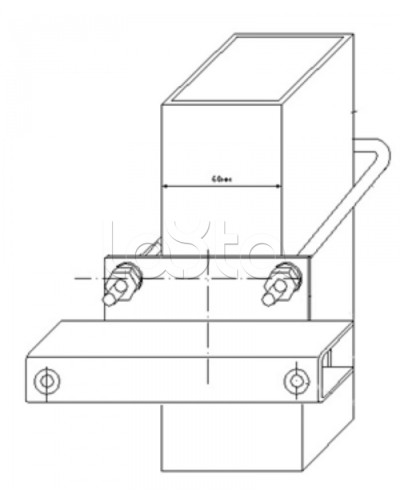 Узел крепления блоков подключения и управления БД-НР, БМ-НР, БУПР извещателей Омега-микродизайн УЗК-КС 60 в Комсомольске-на-Амуре Кронштейны и планки для извещателей Pintop.ru