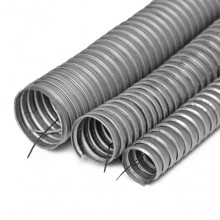 Металлорукав Р3-Ц-Х 15 (15 мм) с зондом ПожТехКабель 801-015 (100 м)