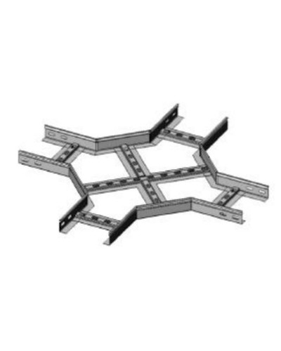Ответвитель X-образный 600х50 (1,2) для лестничного лотка ПожТехКабель (651-905) в Комсомольске-на-Амуре Кабельные лотки Pintop.ru