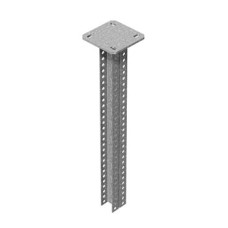 Стойка консольная сварная двойная 400 мм (35х30) (2,0) (пятка 120х120) (5,0) ПожТехКабель (573-302)