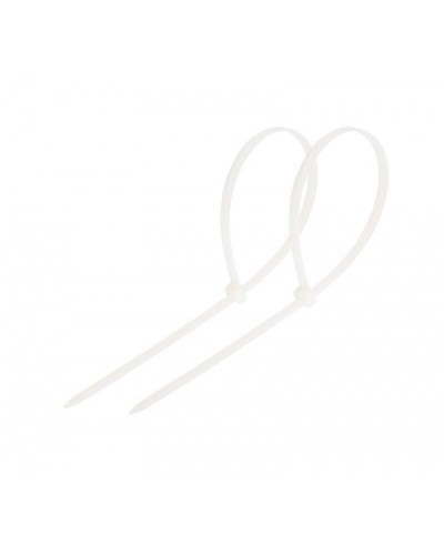 Стяжка нейлоновая неоткрывающаяся, безгалогенная (halogen free) 300x4мм, белая (100 шт) в Комсомольске-на-Амуре Стяжки-хомуты Pintop.ru