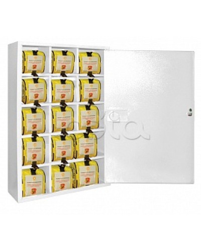 Футляр металлический секционный ПОЖТЕХНИКА ФМС-15 закрытый, белый в Комсомольске-на-Амуре Пожарные шкафы Pintop.ru