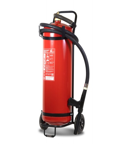 Огнетушитель ПОЖТЕХНИКА ОП-50(з) МИГ Е (10А, 233В-3, С, Е) на тележке с перекр.стволом в Комсомольске-на-Амуре Огнетушители Pintop.ru