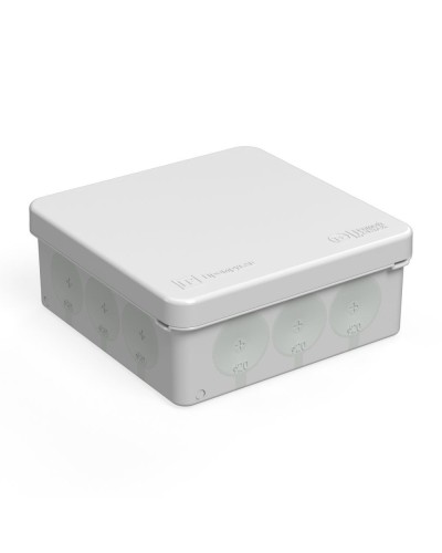 Коробка распред. 60-0303м двухкомп. безгалогенная (HF) 100х100х40 (8шт/уп) Промрукав (60-0303м) в Комсомольске-на-Амуре Распределительные коробки Pintop.ru