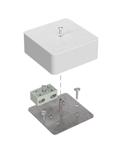 Коробка огнест. разветвительная 75х75х30 (87 шт/кор) Промрукав (40-0450-FR6.0-4-2-Р) в Комсомольске-на-Амуре Распределительные коробки Pintop.ru